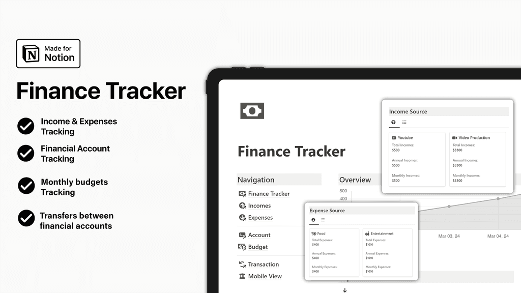 Notion Finance Tracker Banner Image 1