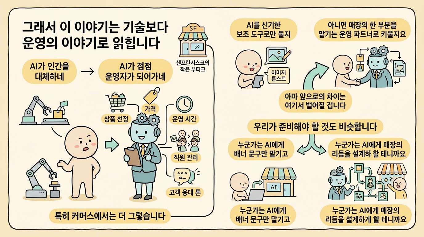 그래서 이 이야기는 기술보다 운영의 이야기로 읽힙니다