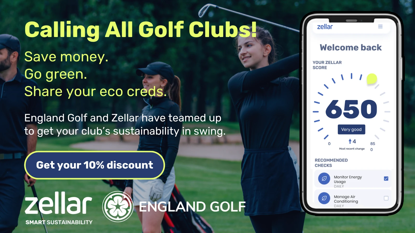 England Golf teams up with Zellar. 
