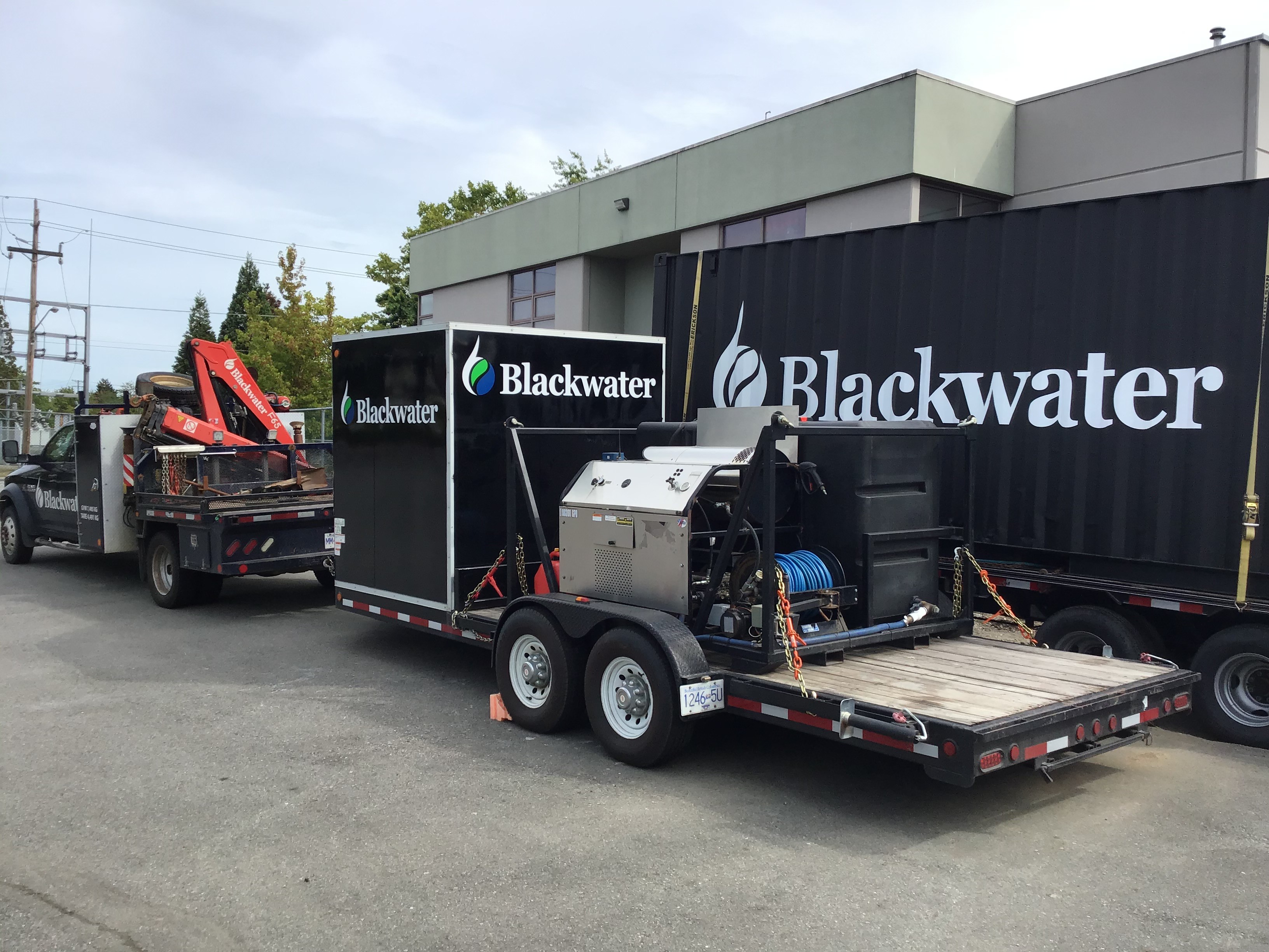 Blackwater Developments Machinery on Site Vancouver Island