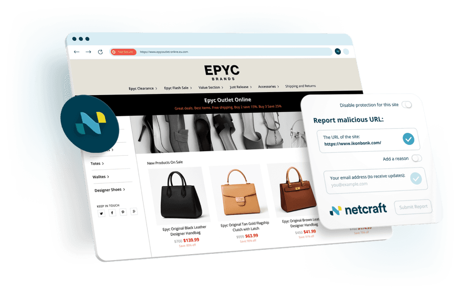 Apps and extensions offered by Netcraft