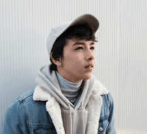 Man smiling in an office