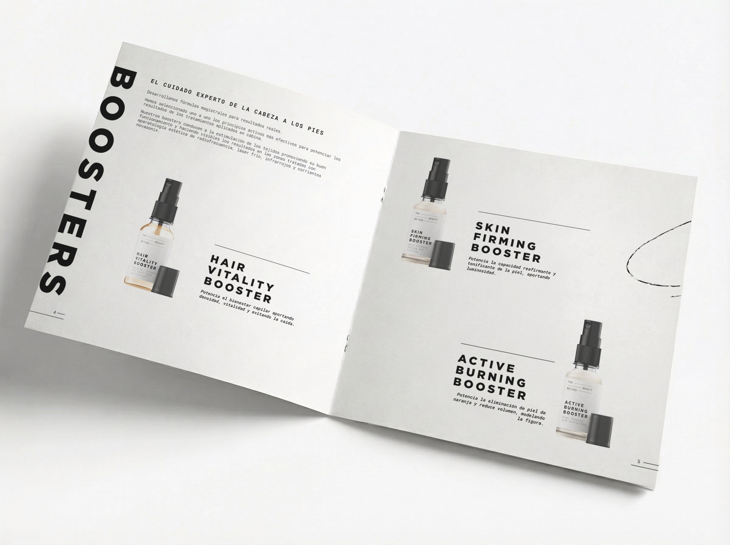Brochure showcasing packaging & brand identity design by a Barcelona studio.