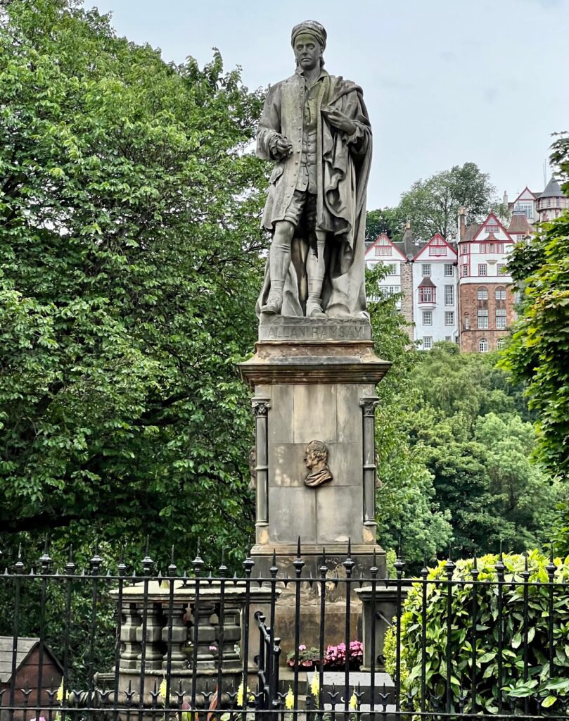 A statue in Edinburgh