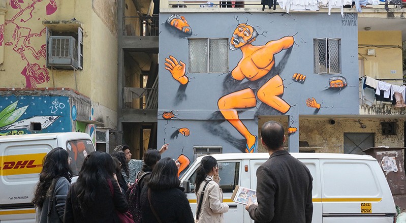 street art wall painting