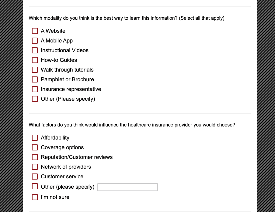 Preferred modality · Q16
