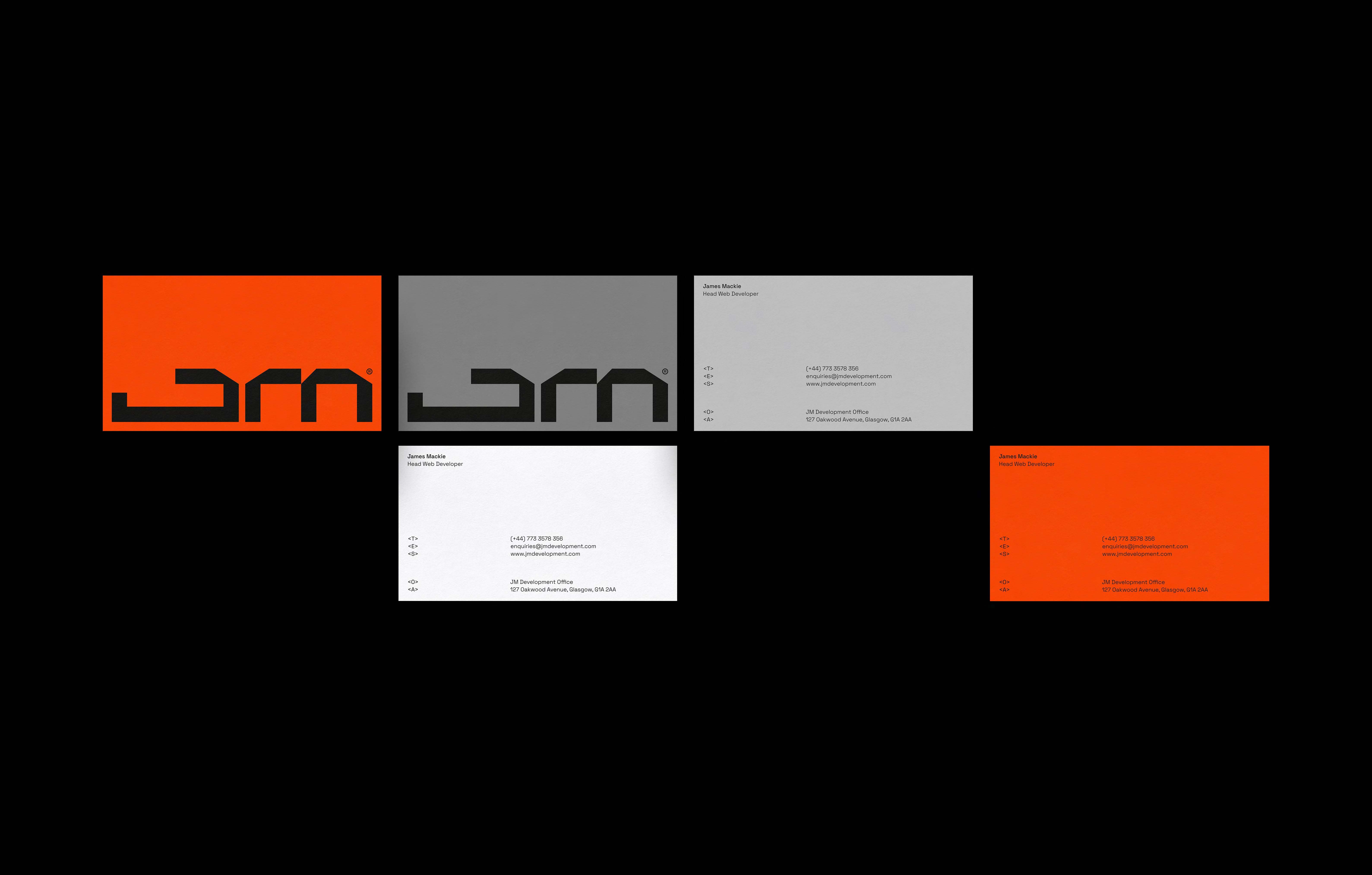 Brand Identity - Business card designs for web developer