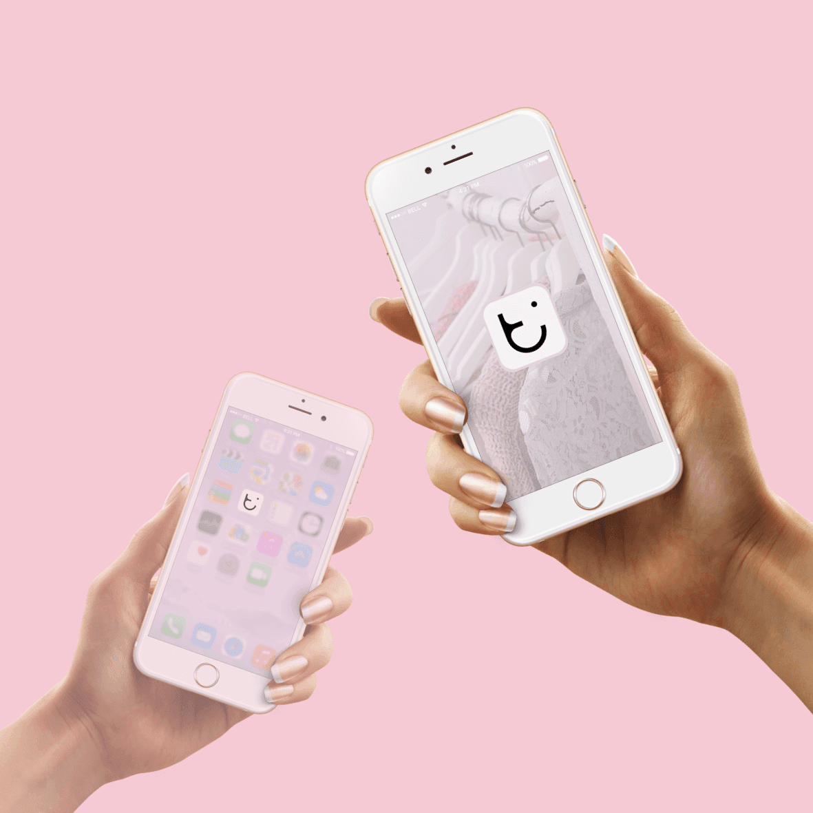 Logo on a mobile phone as an app sign.