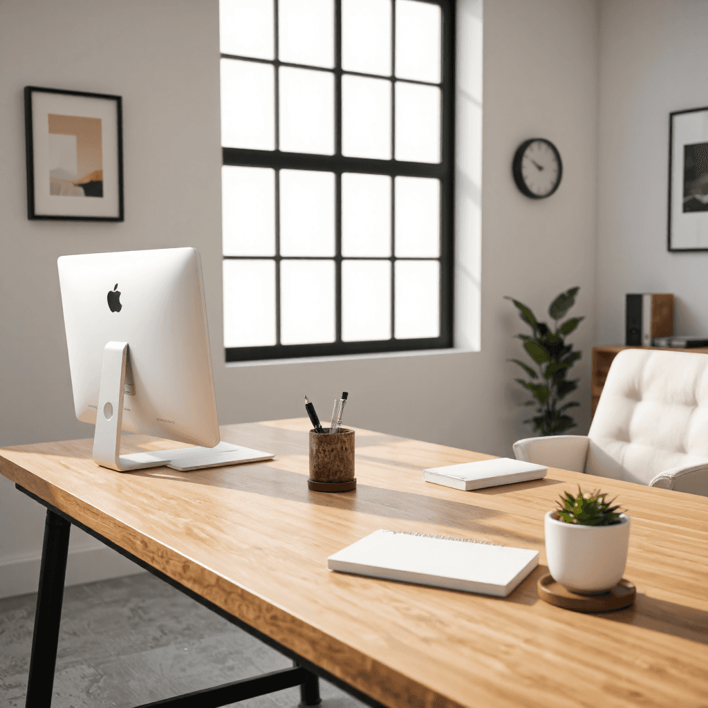 product photography of desktop computer
