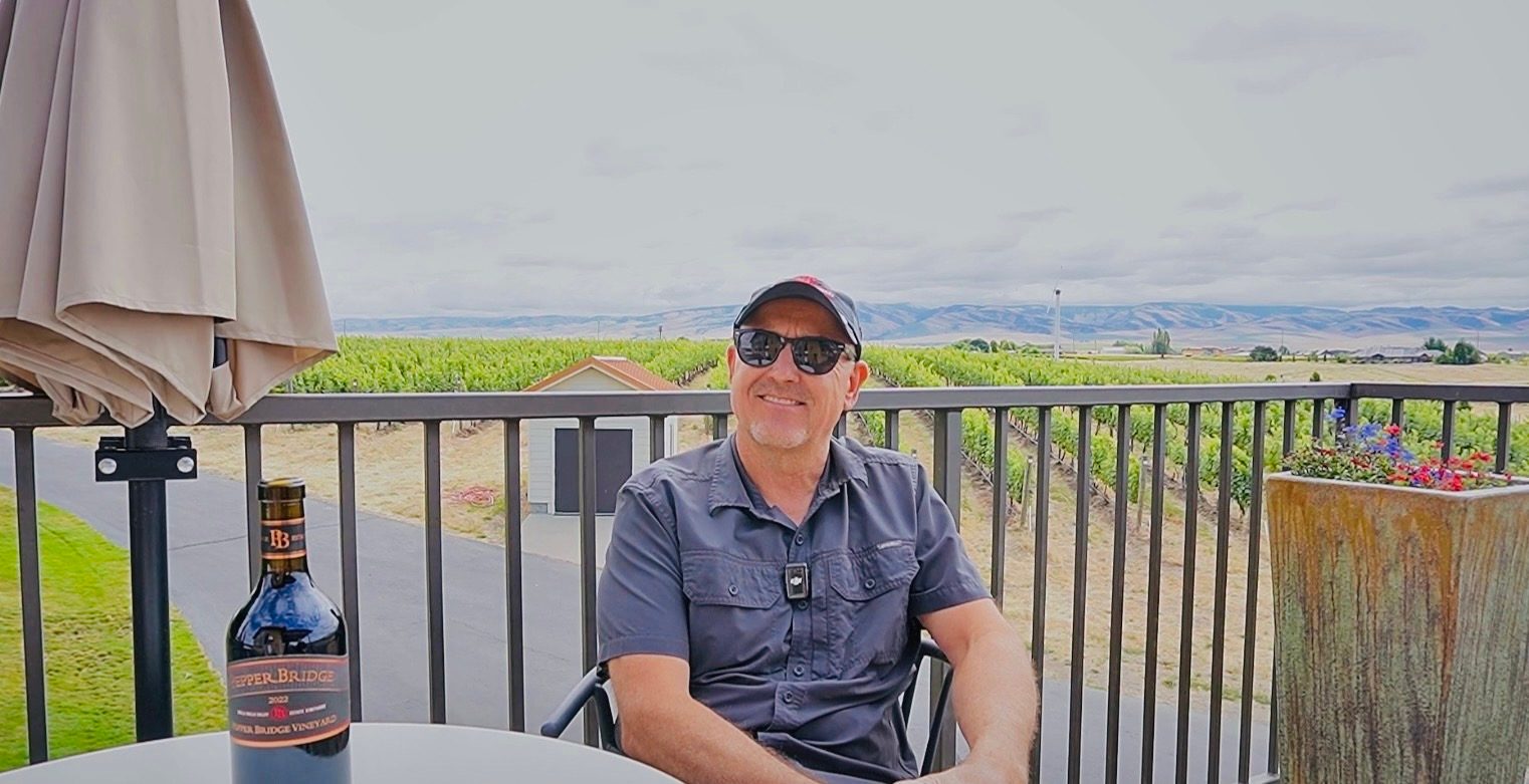 Winemaker Jean-François Pellet of Pepper Bridge Winery in Walla Walla Valley.