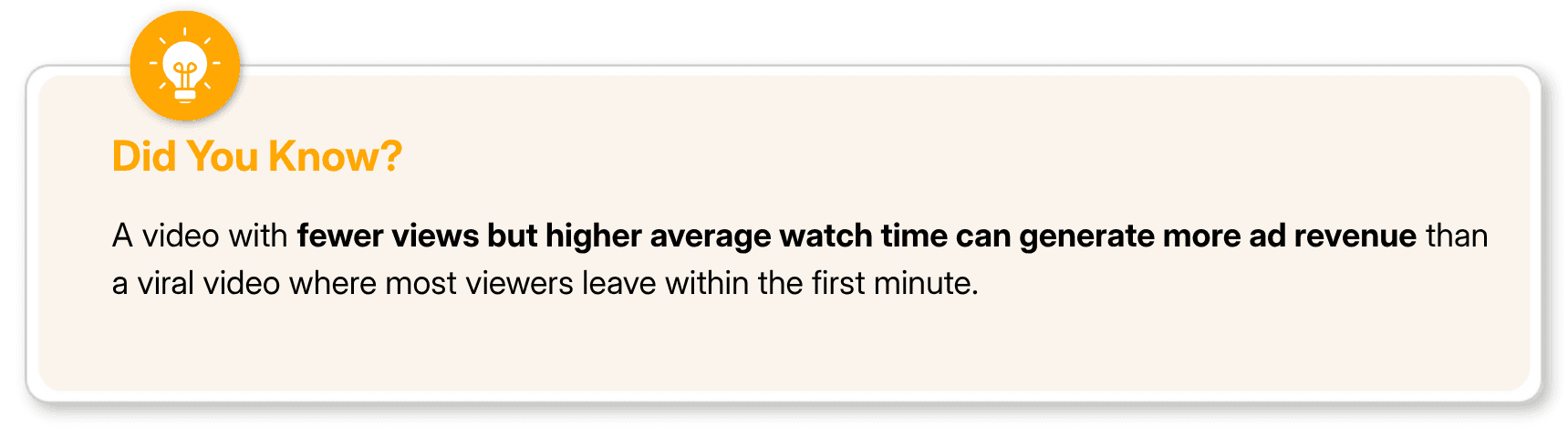 Did you know about YouTube watch time and ad revenue?