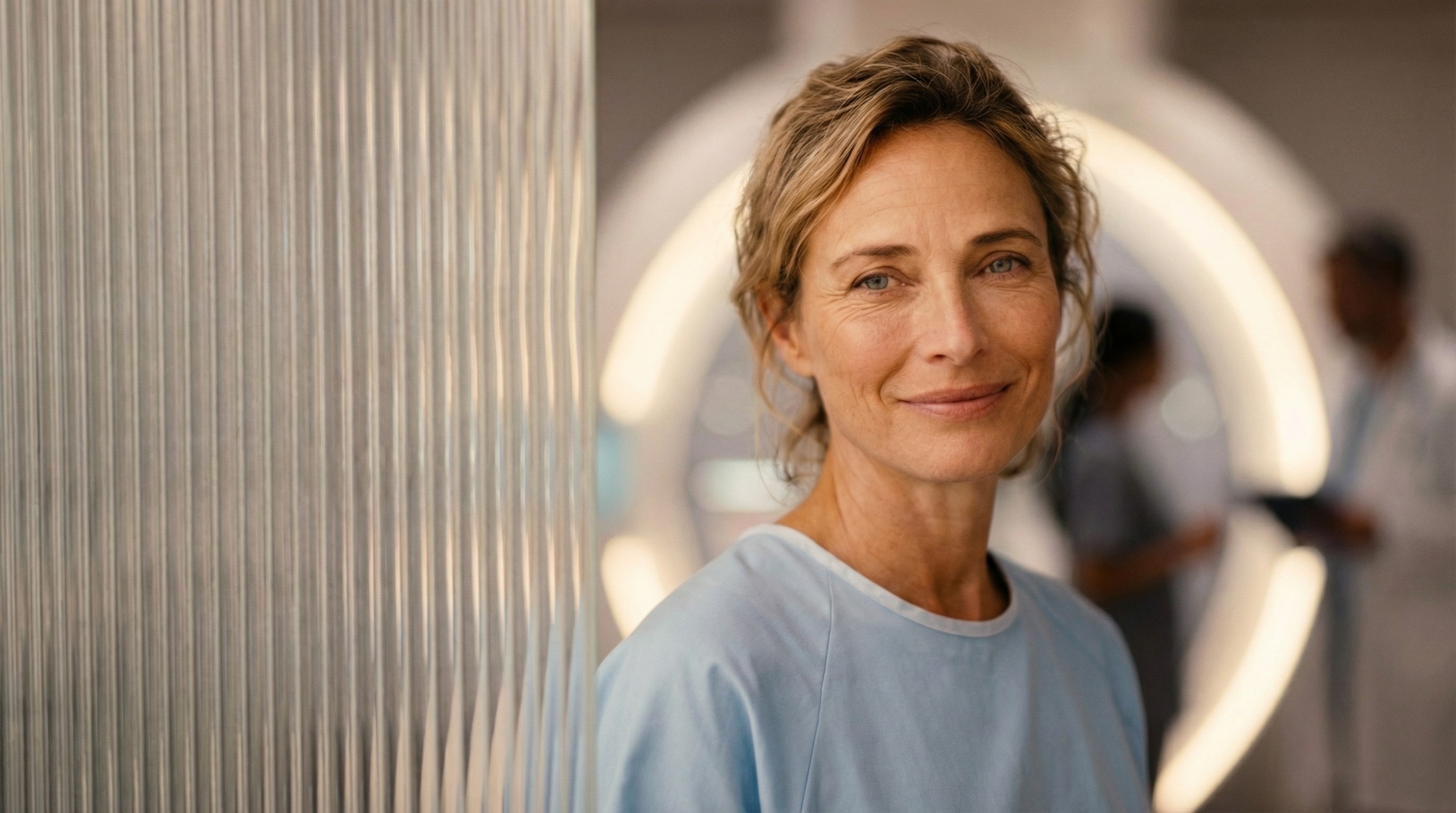 Close up photo of man smiling looking to the left of the camera