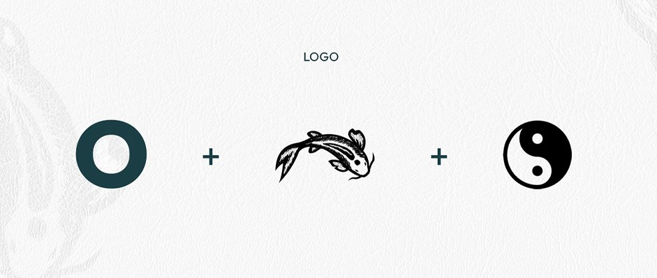 Nishikigoi with Oliver logo design