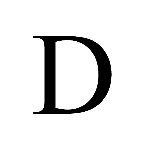 Letter D icon