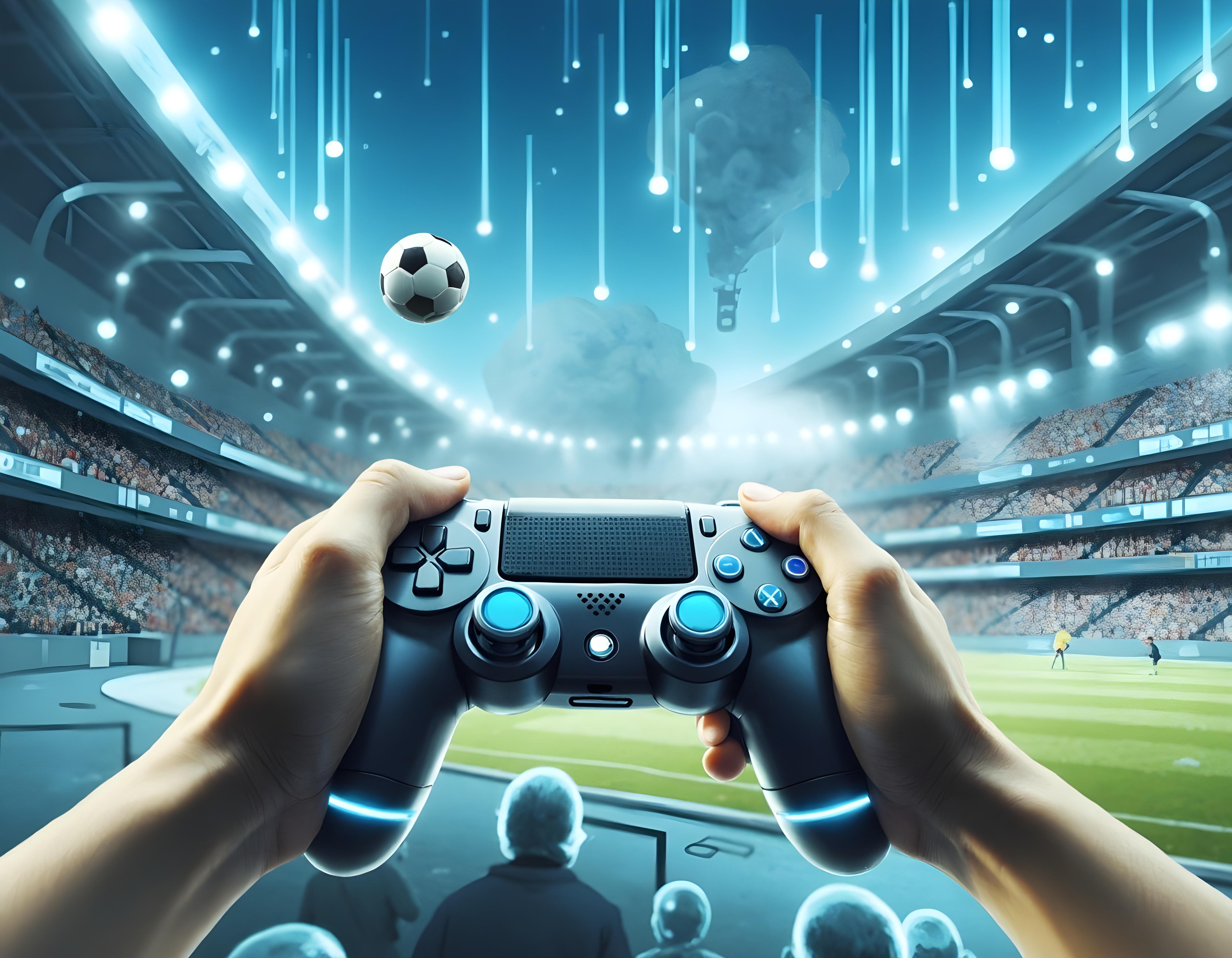 Virtual soccer simulation with AI-powered realistic gameplay
