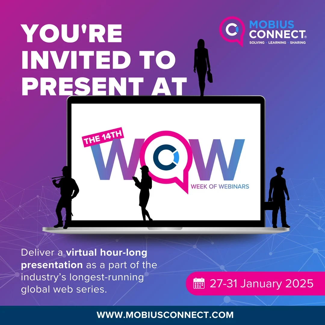 Social media campaign visuals for Mobius Connect event