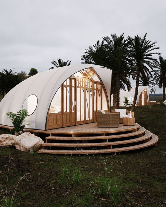 Tent house designed for Moonlight viewing in Kanha National Park