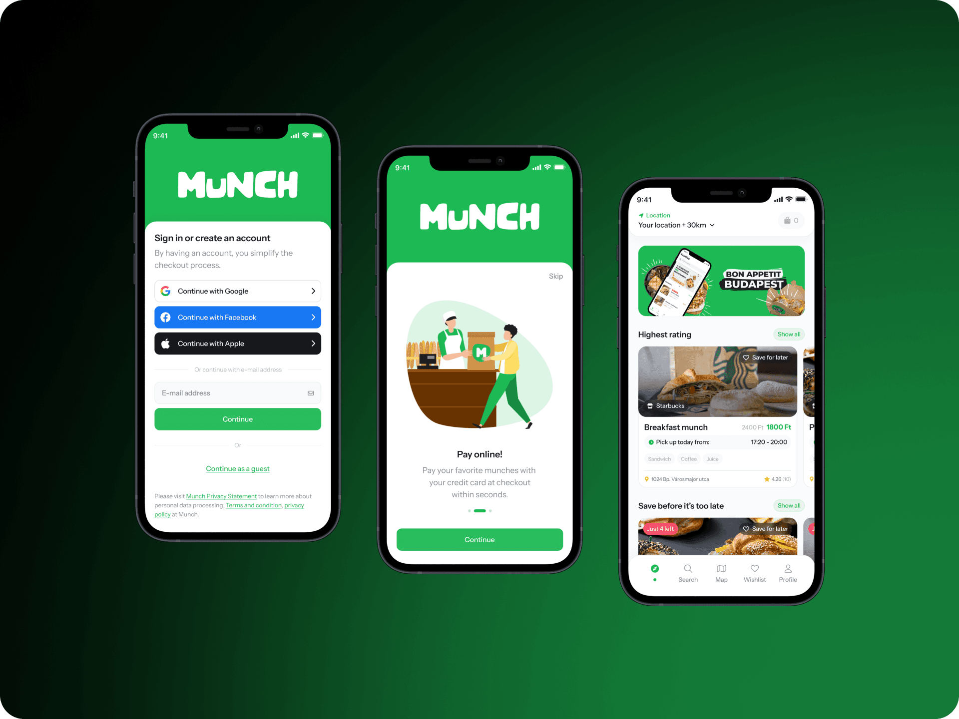 Munch registration