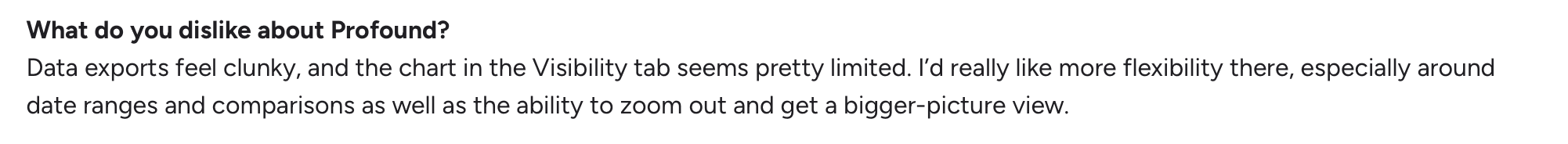 a negative review of profound platform