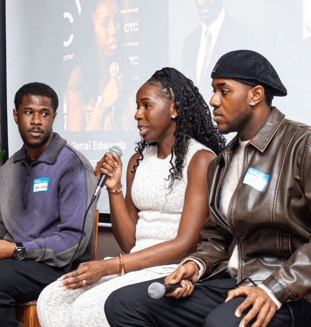 Panellist at the Caribbean Scholars Foundation launch talking career & mentorship