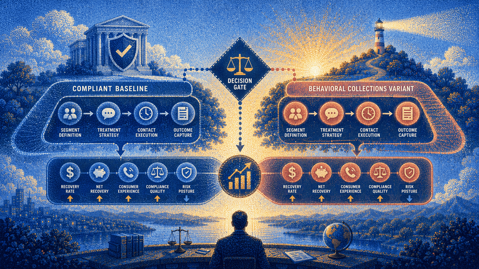 Illustration for 6. Champion/Challenger Testing as a Continuous Compliance and Performance Engine