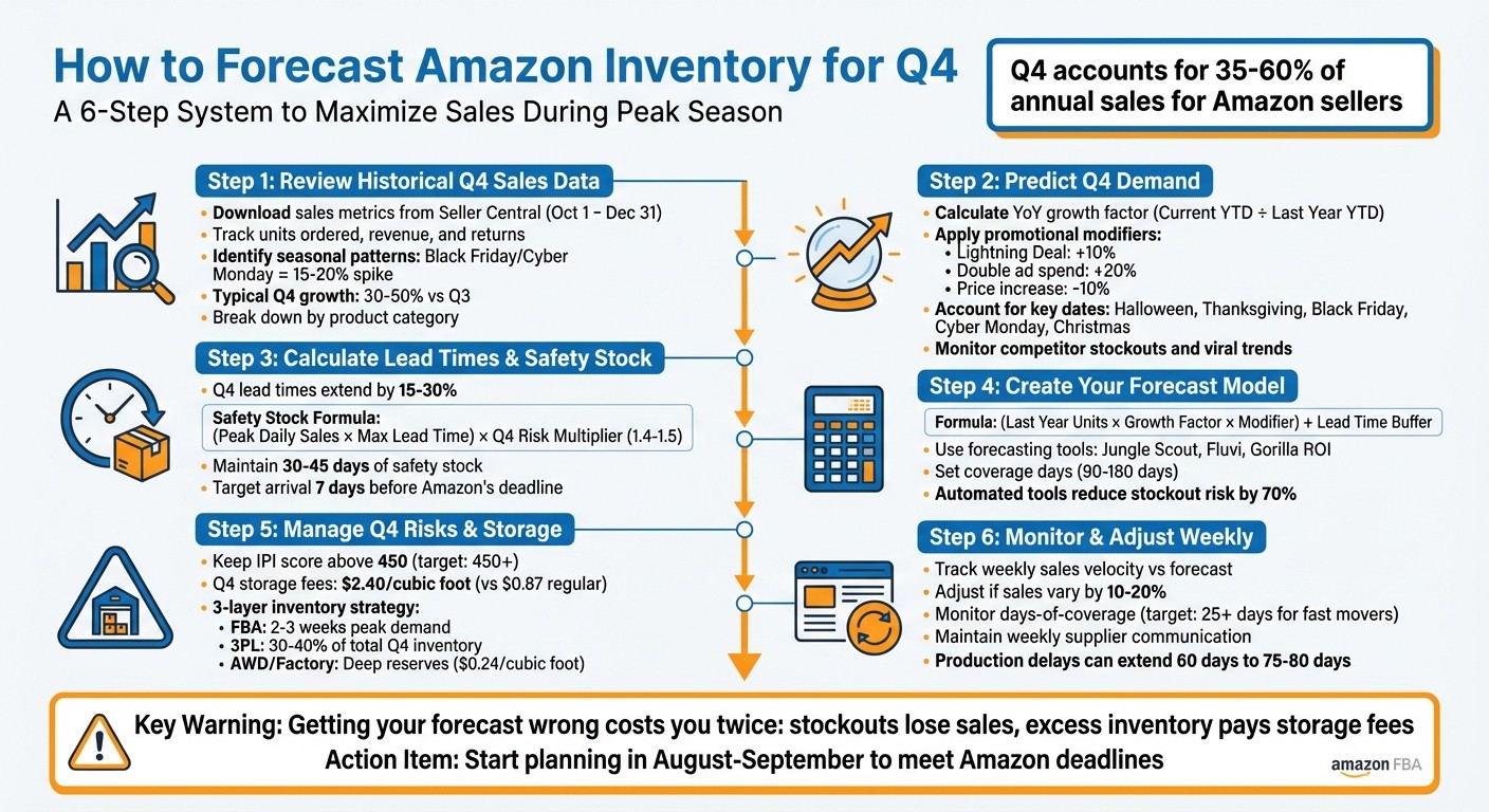 6-Step Amazon Q4 Inventory Forecasting Process for Sellers