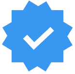 Blue checkmark badge