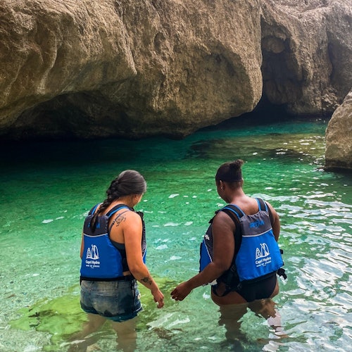 Discovering the hidden beaches by SUP