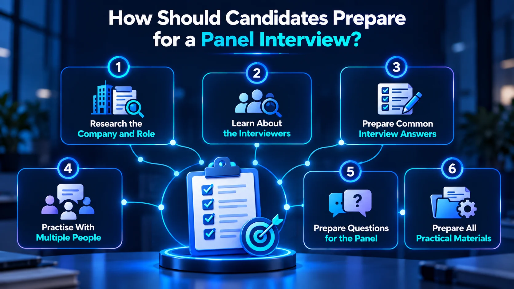 Six key steps to prepare for a panel interview.