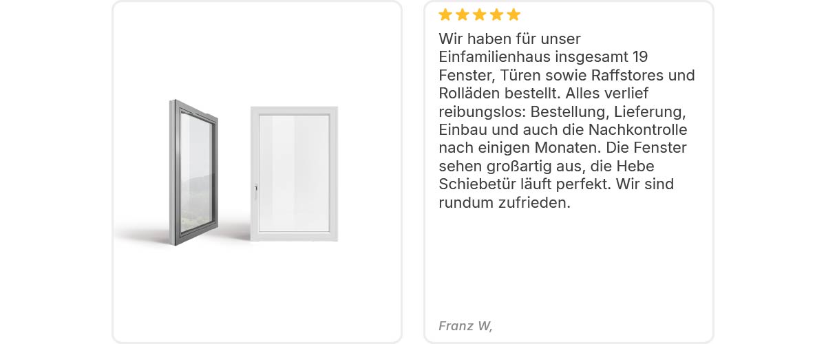 Bewertung eines Kunden