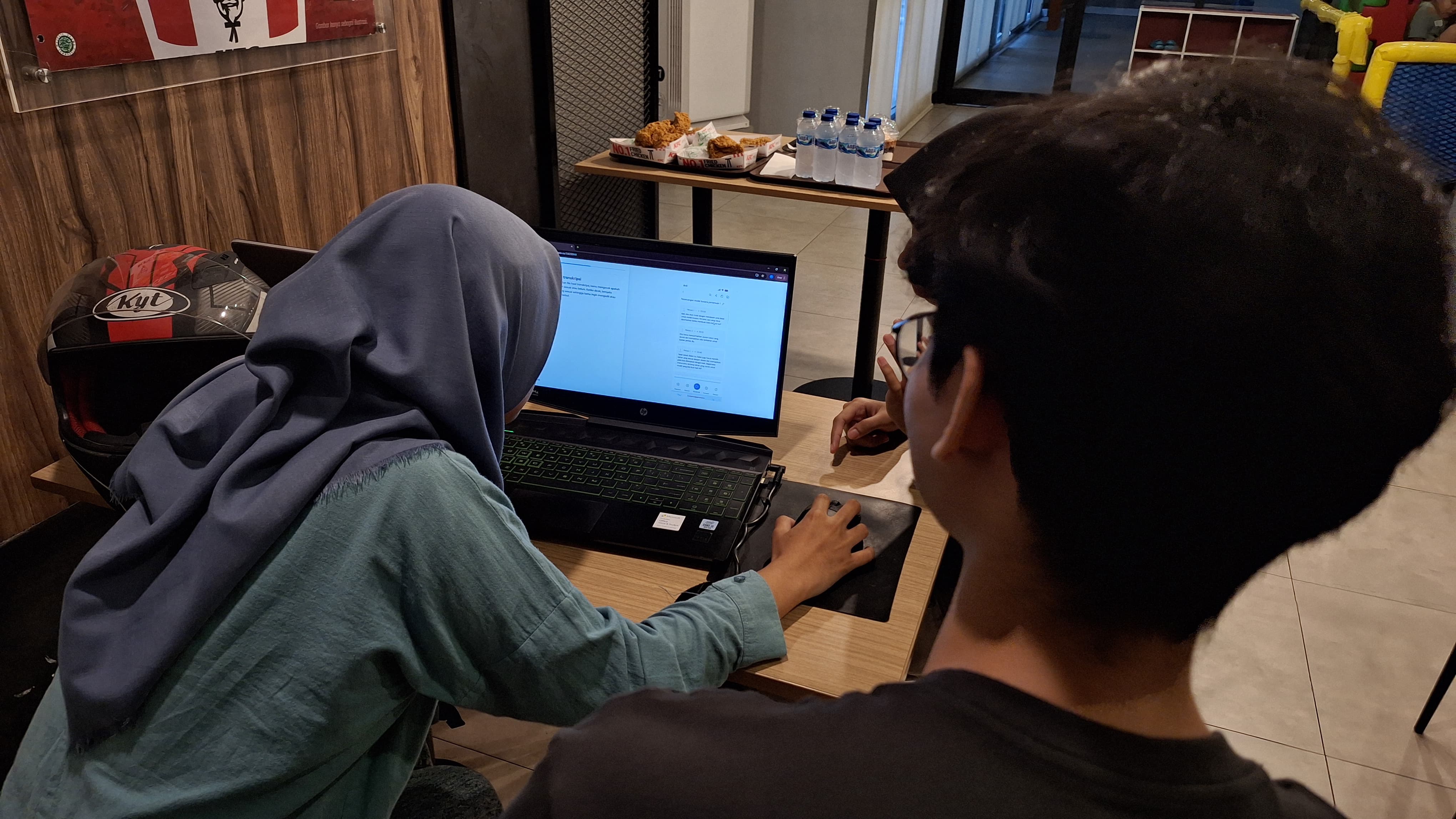 During usability testing