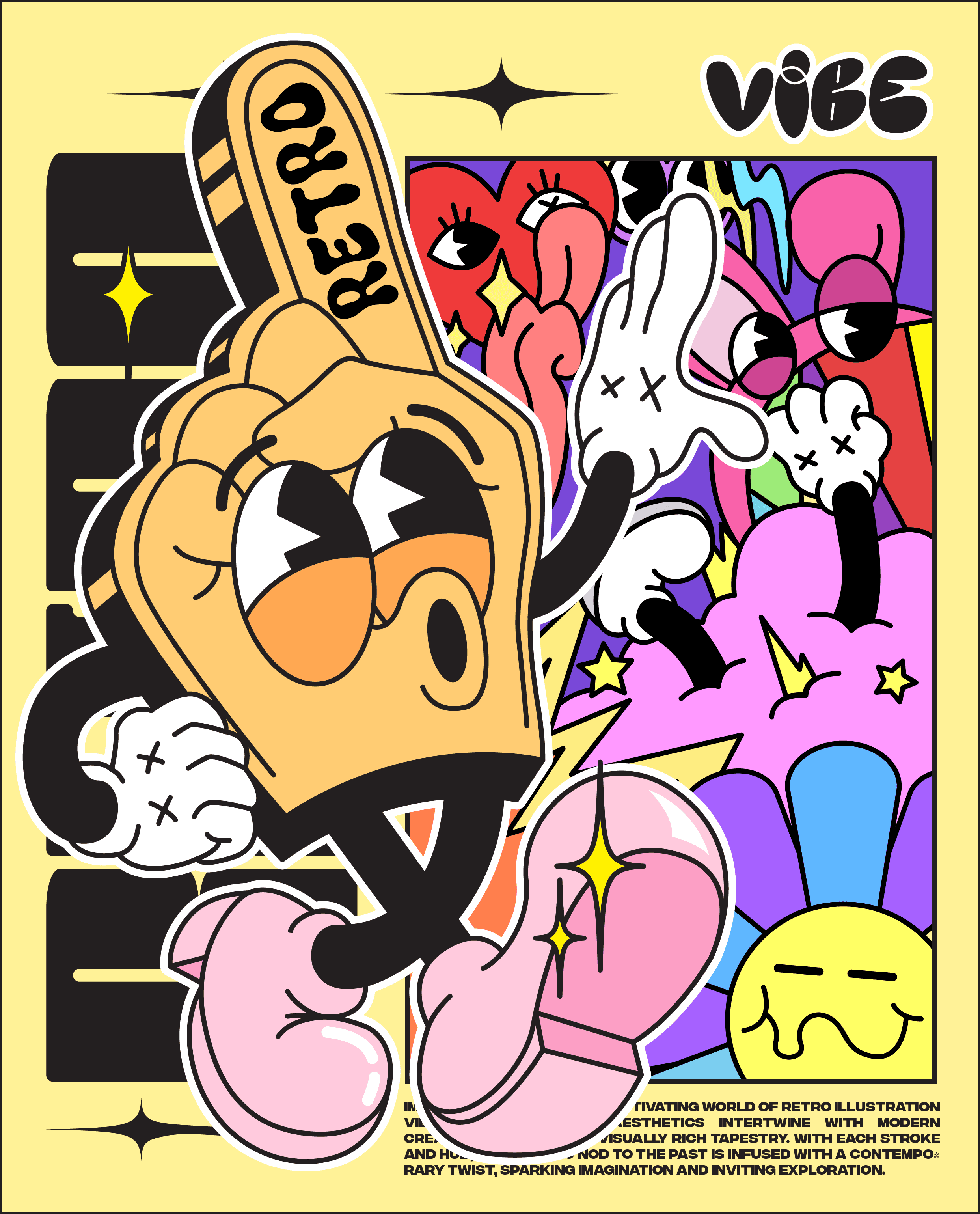 DOODLE REtro illustration
