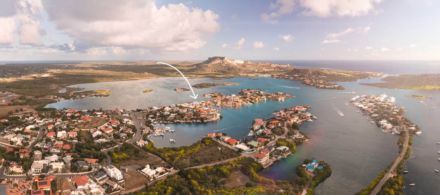 Aerial photo with site view location Jan Sofat