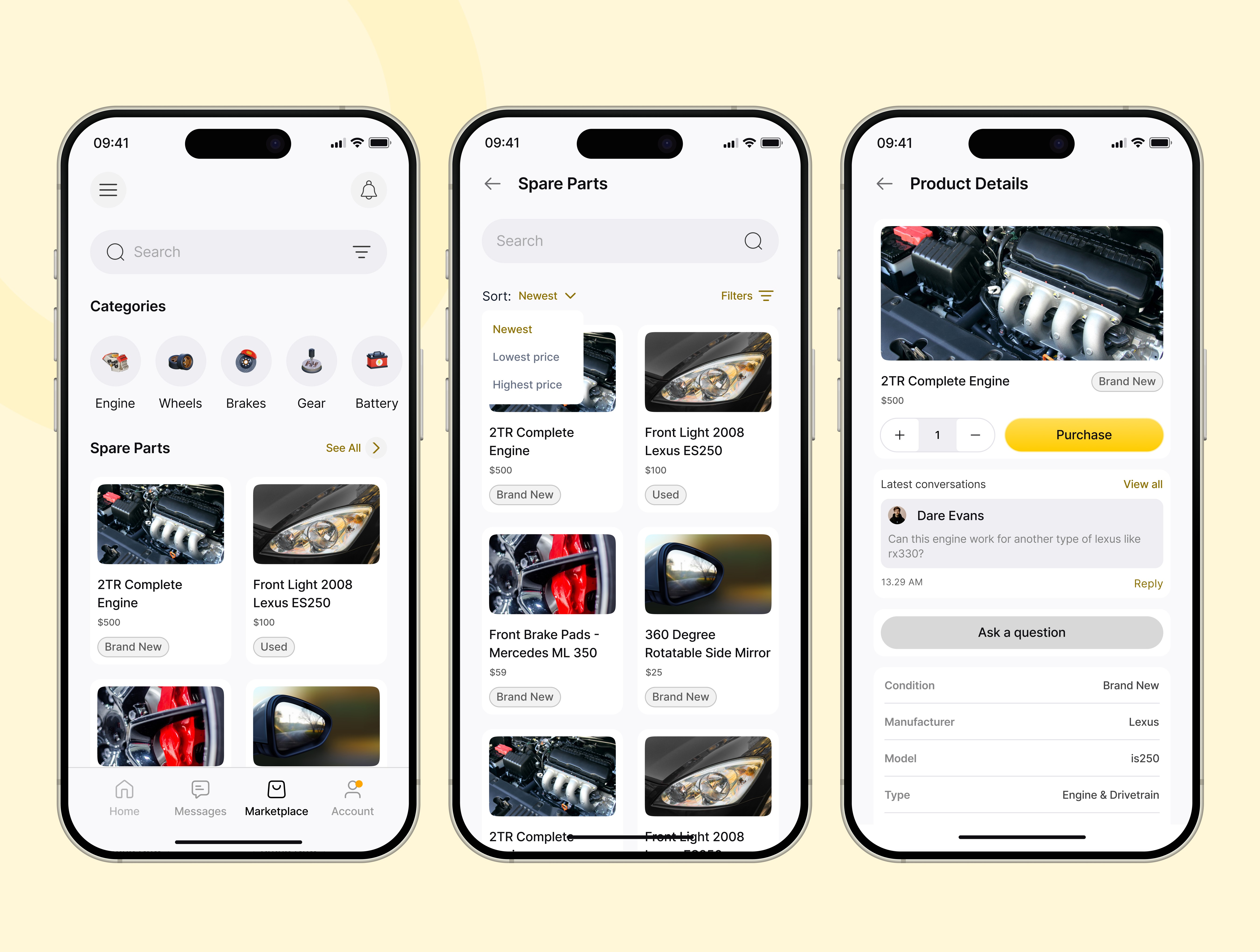Images Highlighting Marketplace Feature