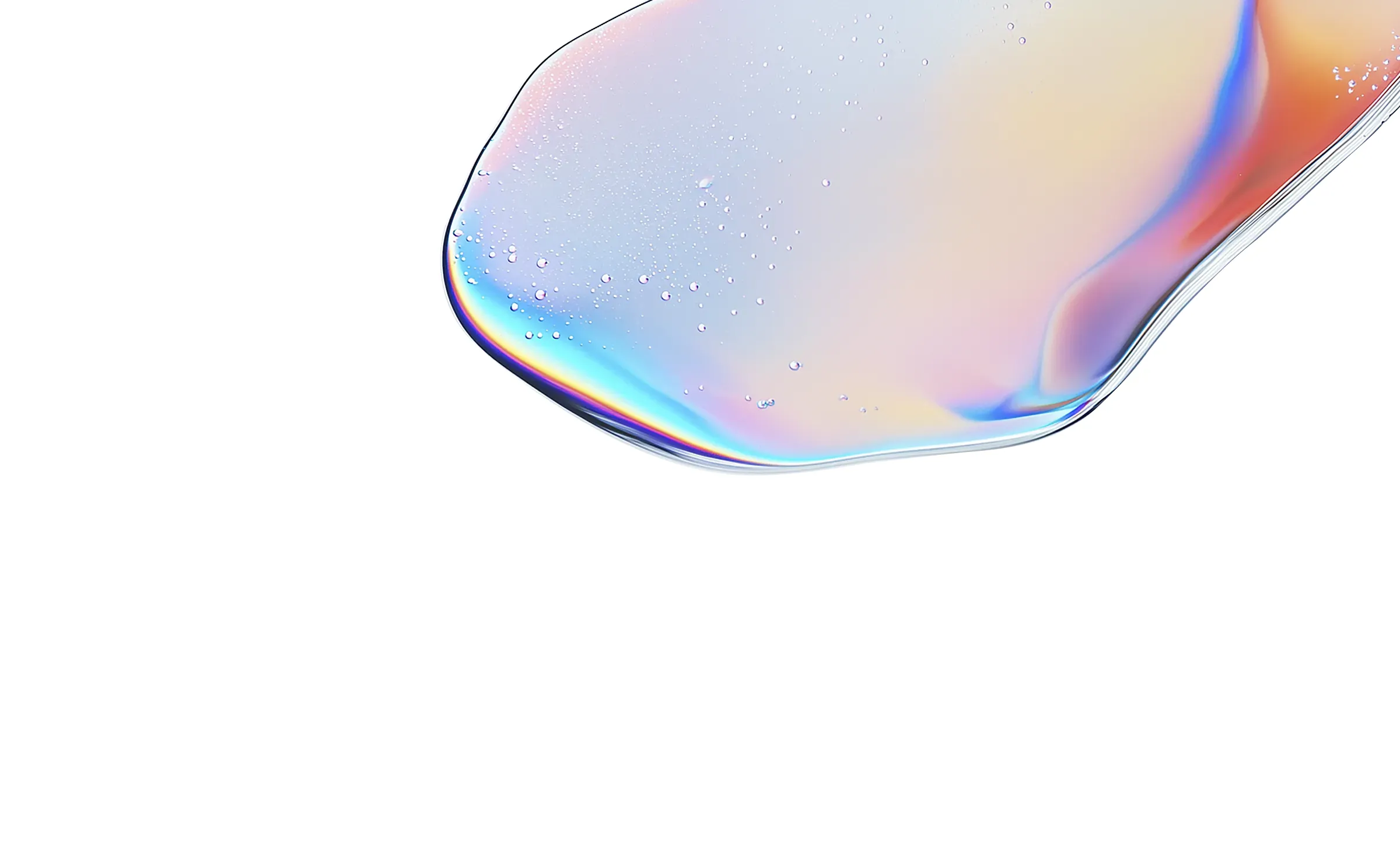 colorful liquid droplet