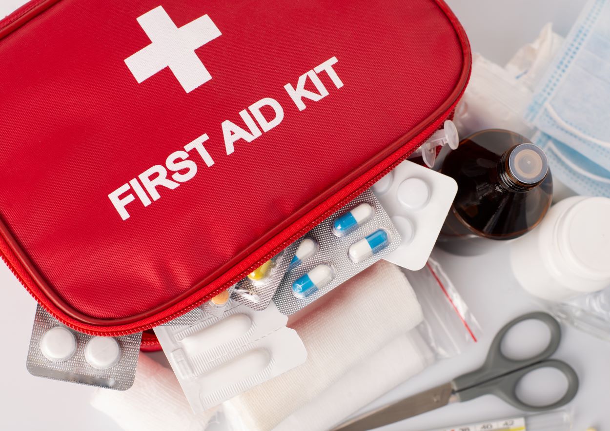 orange white and black bag