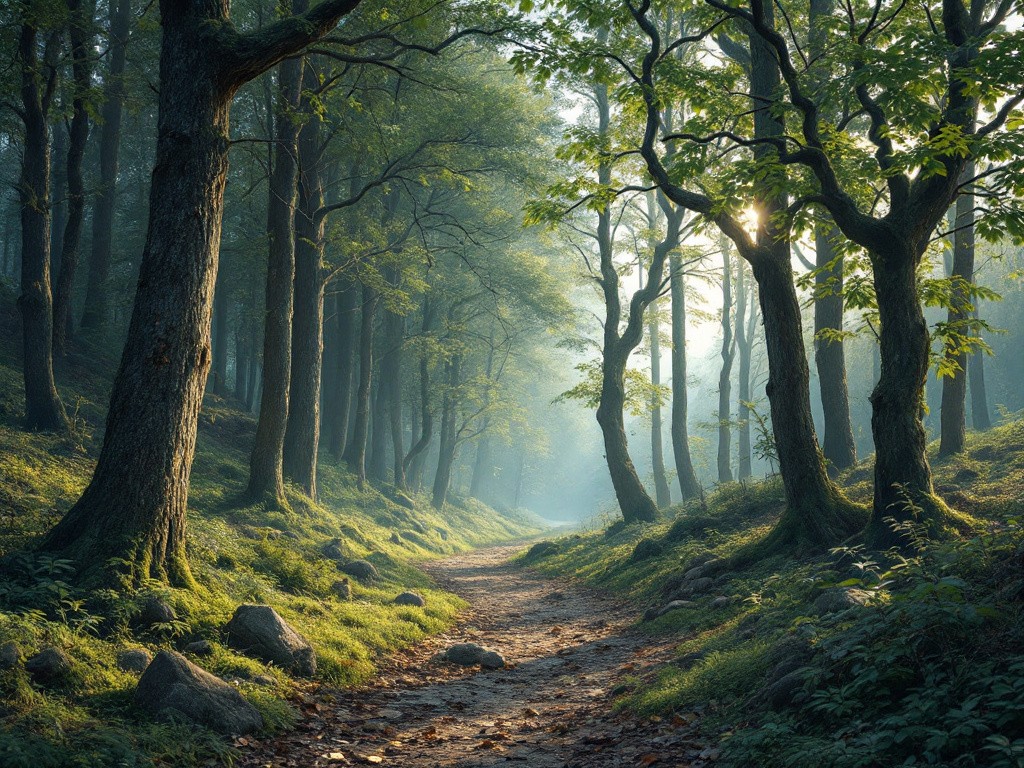 A beautiful forest scene