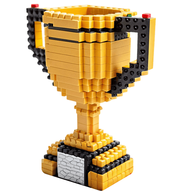 Кубок сделанная из LEGO