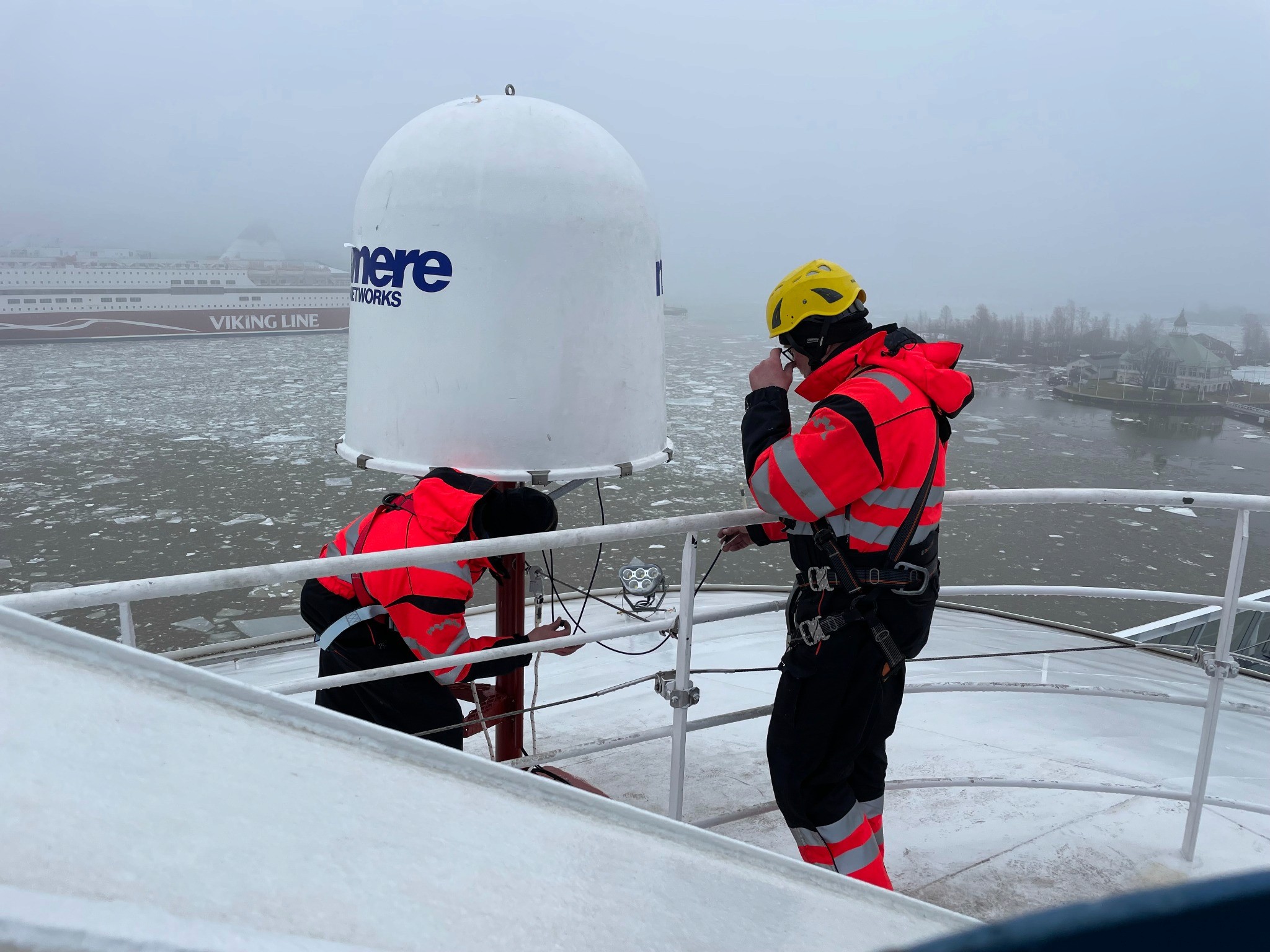 Marine communications installation
