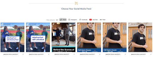 misericordia university tiktok feed example
