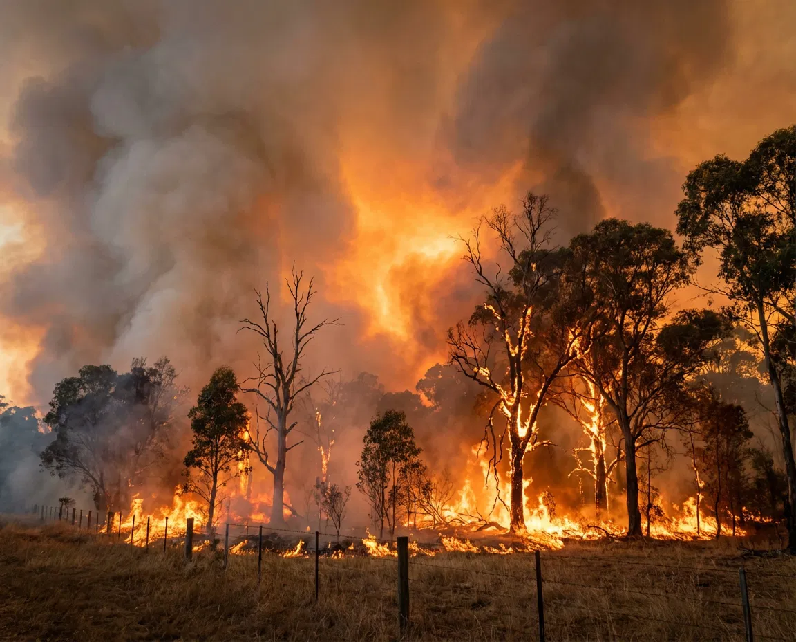 Dramatic bushfire scene in Victoria as emergency crews battle extreme conditions