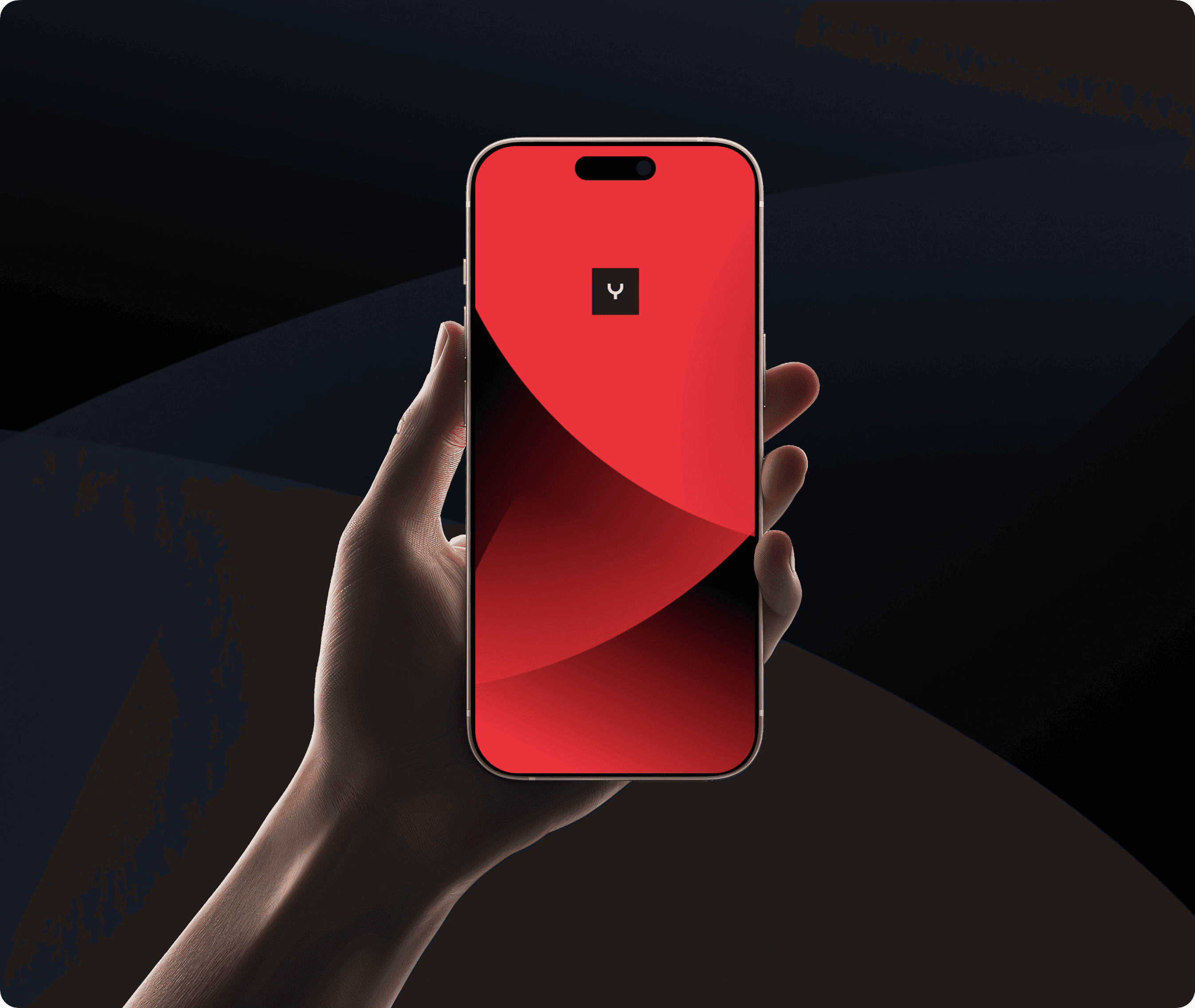 Man speaking into a microphone in a recording studio