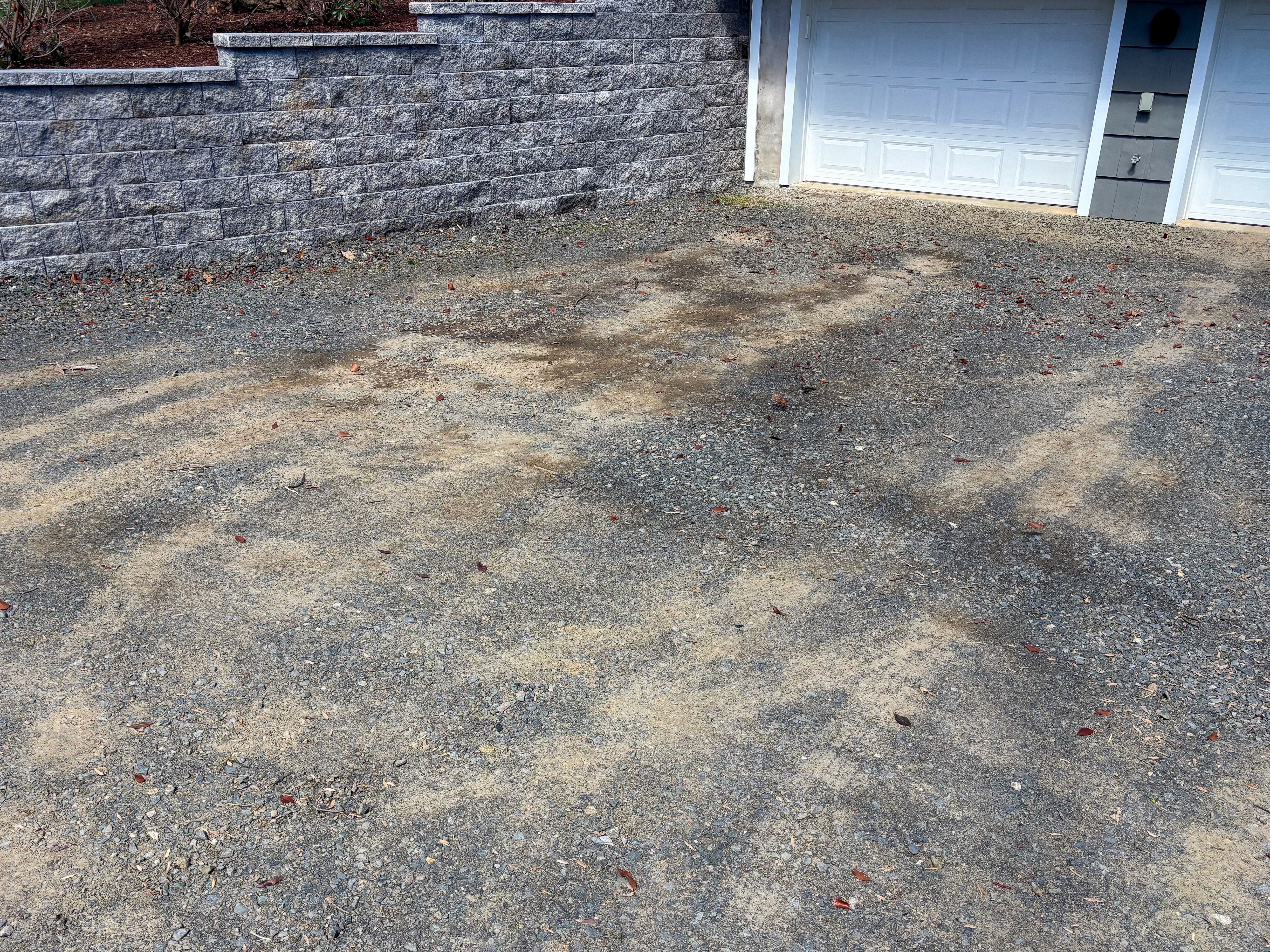 driveway repair before