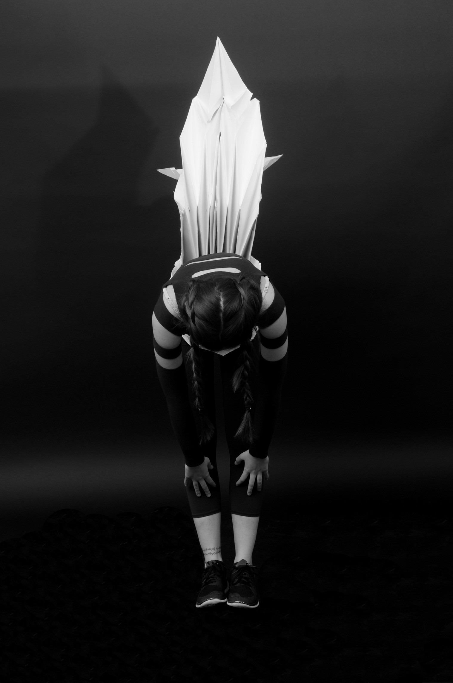 A forward bend reveals the length and folded profile.