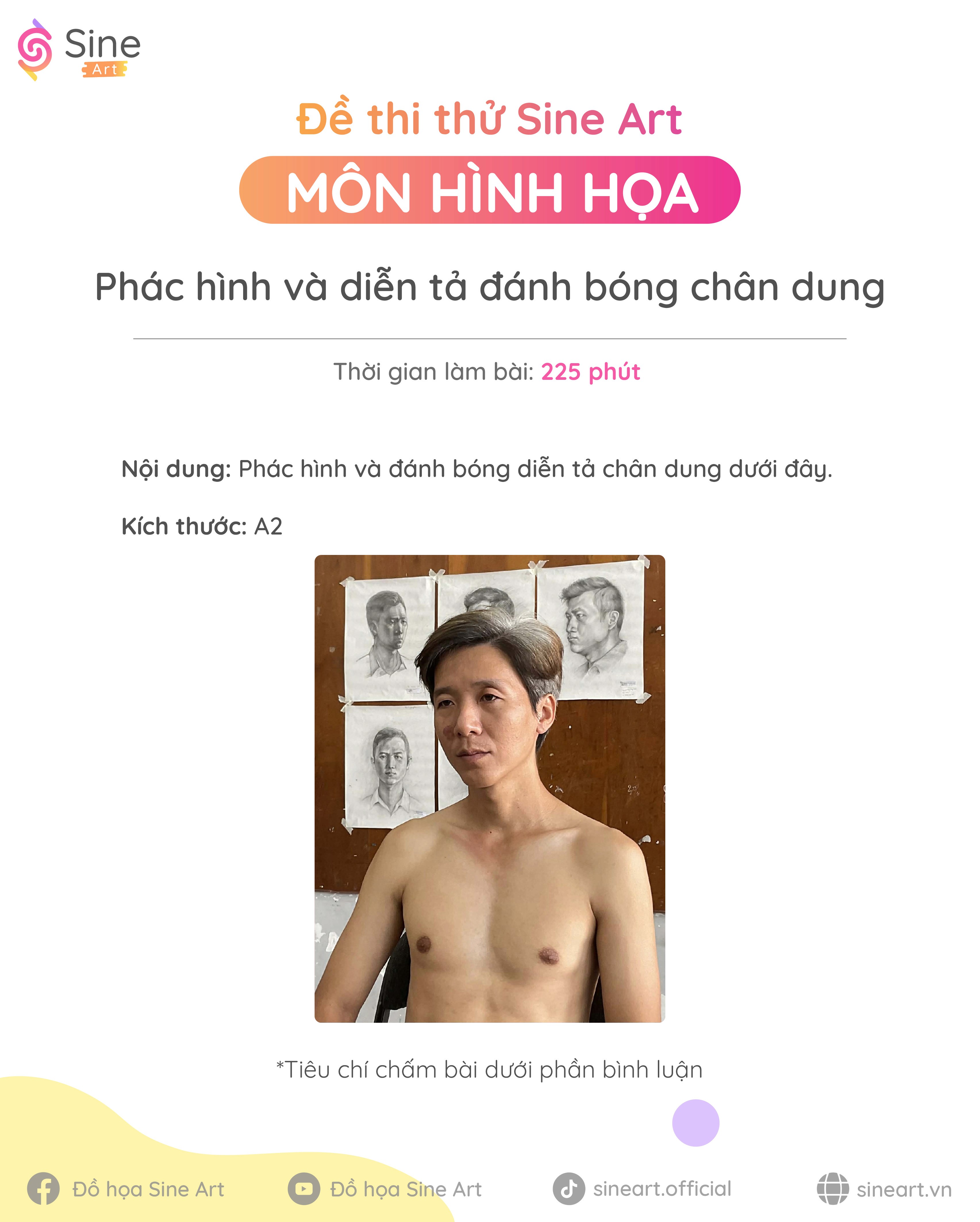 Đề thi hình họa mẫu chân dung 2