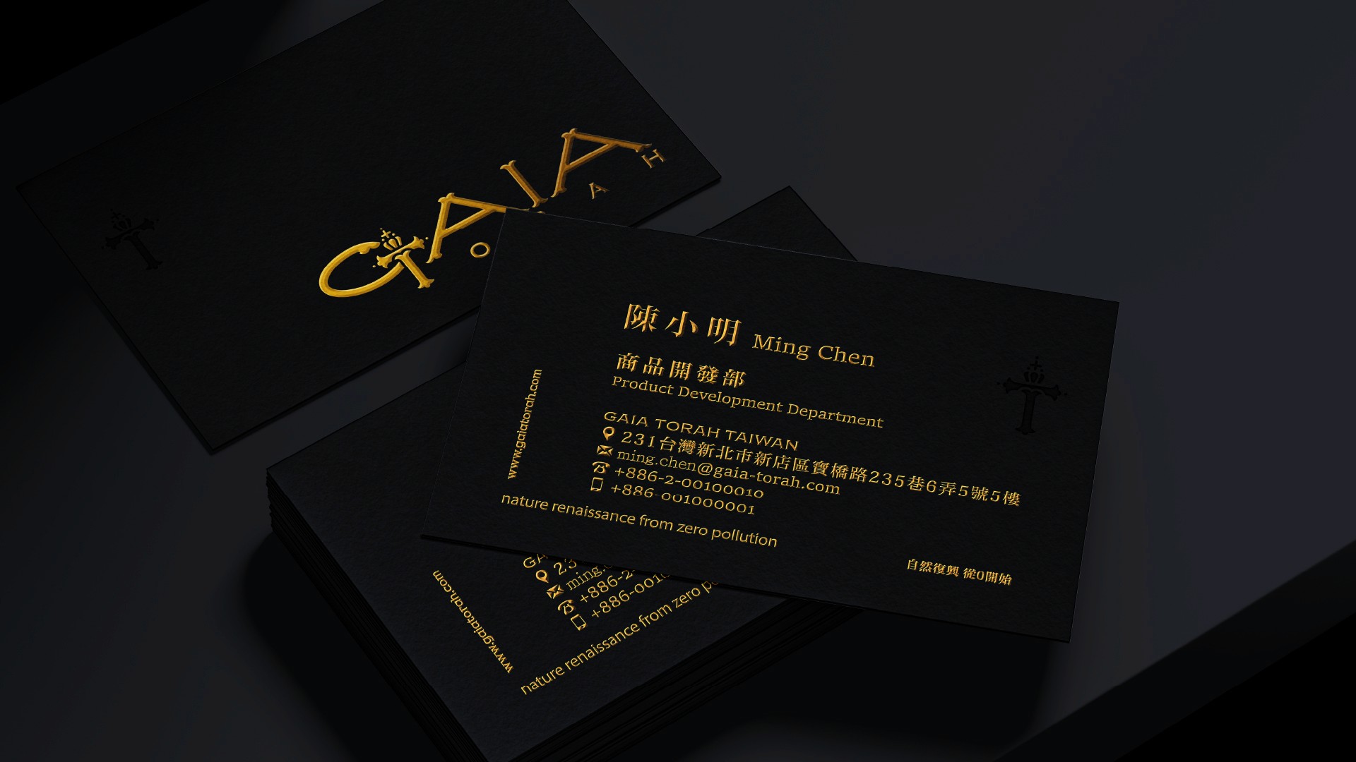 GAIA TORAH 名片設計展示圖