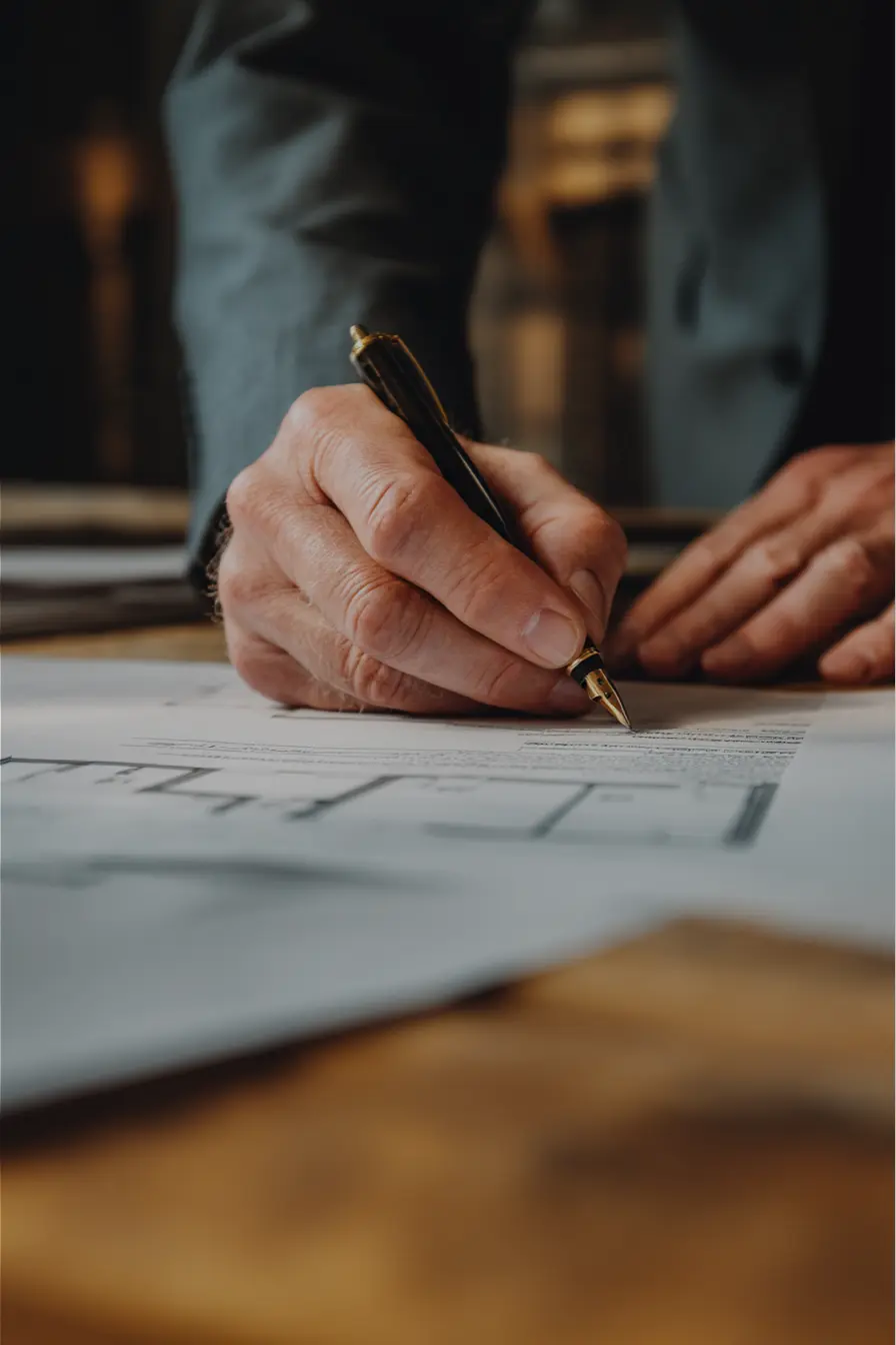 Réunion contractuelle pour un projet de promotion immobilière à Paris