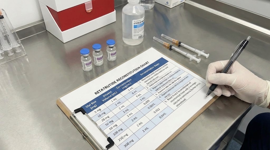 Retatrutide reconstitution chart