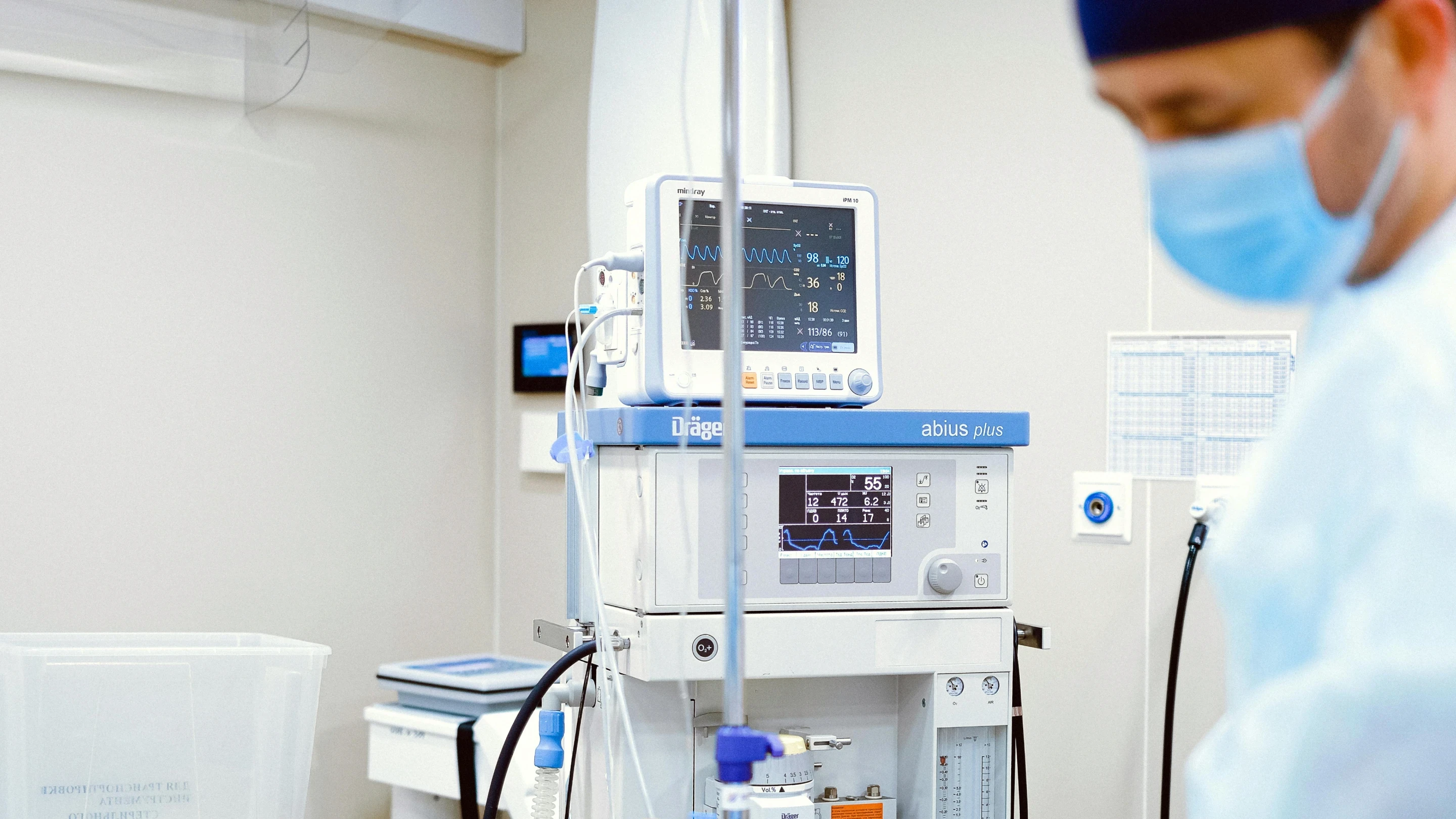 Medical equipment within a hospital