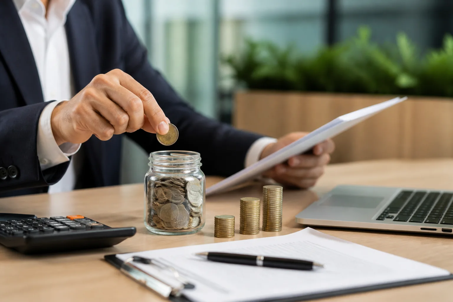 How to Reduce Your Dubai License Renewal Cost beside an itemised cost breakdown with stacked